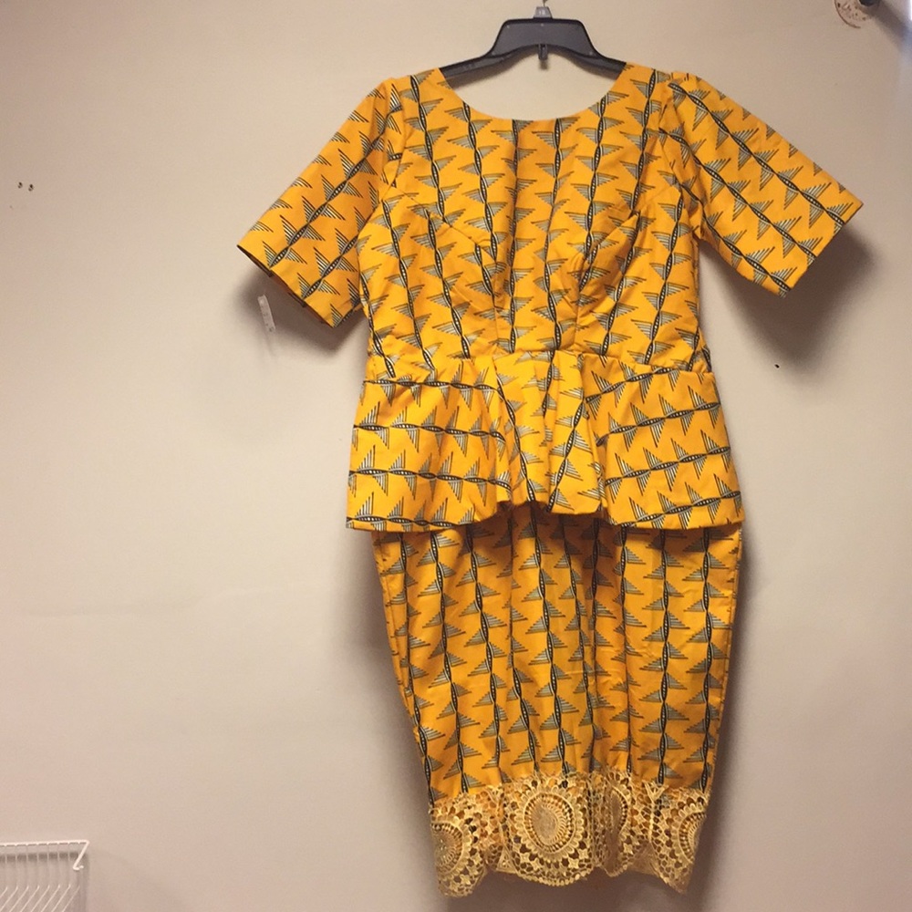 Ankara dress, looks like skirt and Top 😀